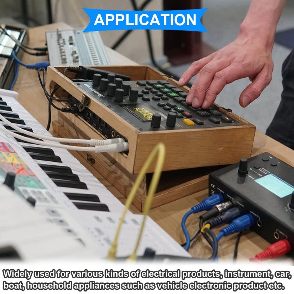 5 шт. клавишный переключатель переменного тока 16A/250V 20A/125V DPST вкл/выкл водонепроницаемая мини-кнопка 5 цветов (Черный/Красный/Зеленый/Желтый/Синий) 4 штифта 2 положения