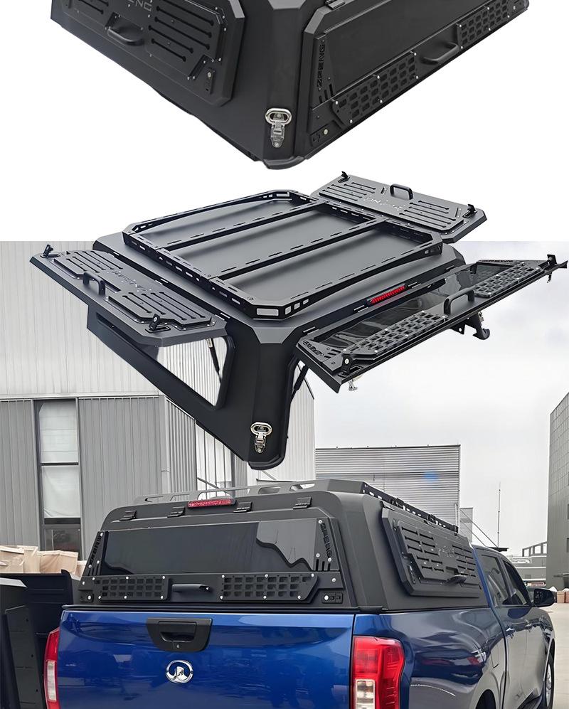 F150 15-20 Three-Fold Full-Height Truck Bed Canopy Cover for Off-Road Modification