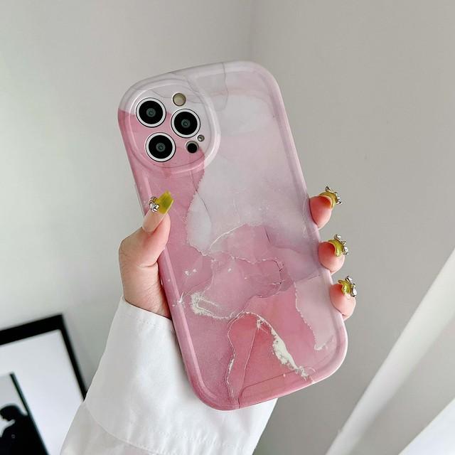 Imd Marble Ins красный фиолетовый чехол для телефона для Iphone 11 12 Pro Max Xr 13 Promax Xsmax X силиконовый мягкий противоударный чехол для задней панели