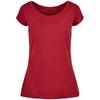 Build Your Brand Womens/Ladies Wide Neck T-Shirt