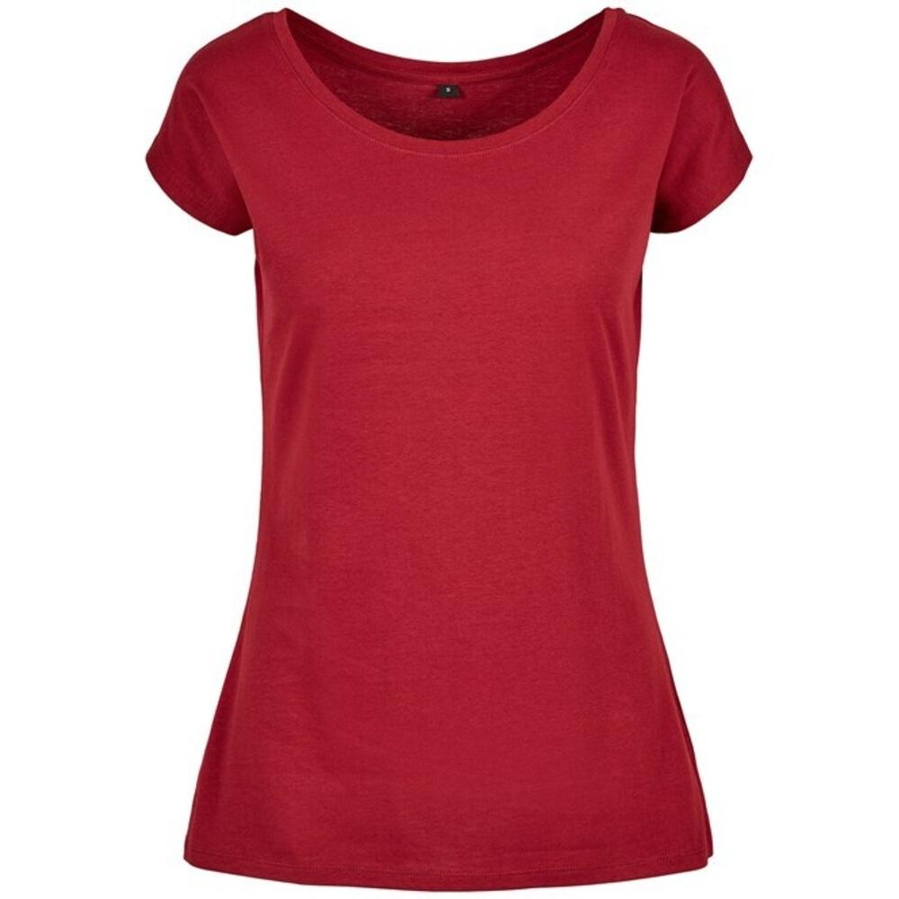 Build Your Brand Womens/Ladies Wide Neck T-Shirt