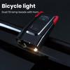 High Lumens Super Bright Bicycle Light with High Decibel Electric Horn Waterproof Rechargeable Simple Installation LED Bike Light