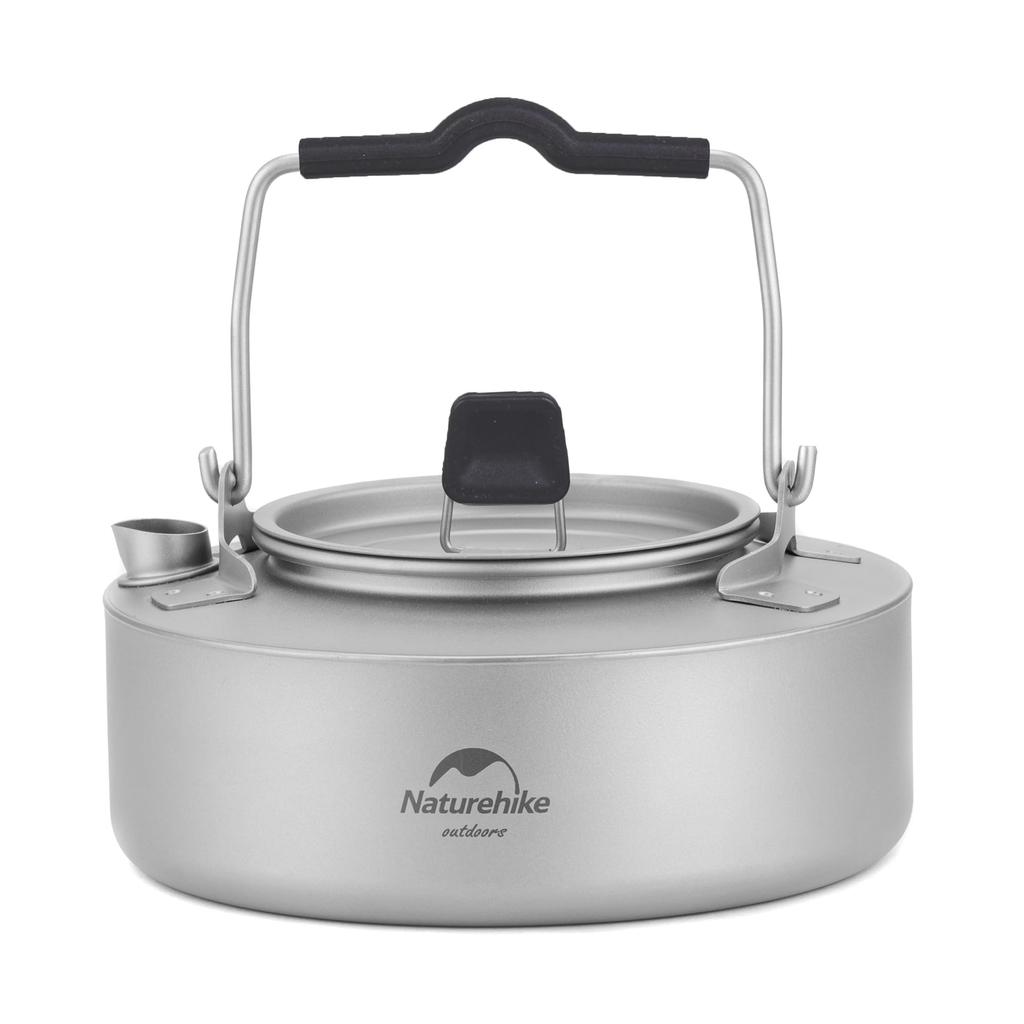 Naturehike Direct Store Kettle Camping Kettle Made of Titanium Outdoor Open Fire Compatible Lightweight Pot Water Boiler Compact 0.8L