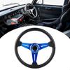 14in 350mm   Racing Steering Wheel Aluminum PU Lther Car Sport Racing Drift Steering Wheel Blue