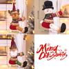 1PC Hat Designs with Sweaters Curtain Buckle Christmas Decorations Christmas Creative Curtain Clips Reindeer & Santa Snowman