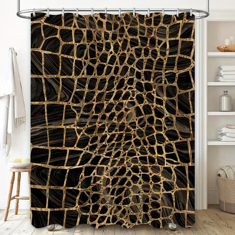 Современная черная паутина занавеска для душа Роскошный декор ванной комнаты