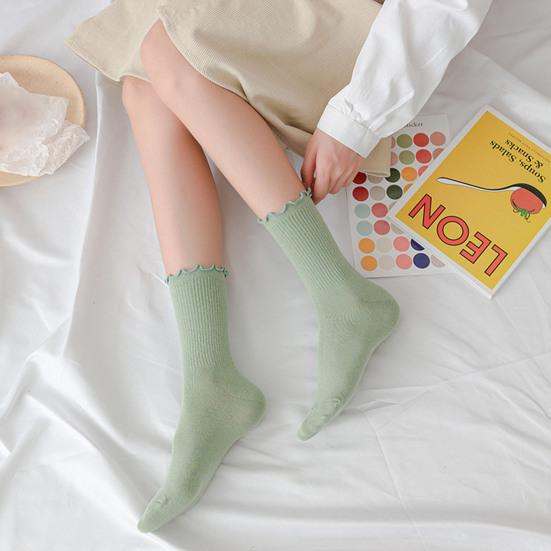 Женские зимние носки, шикарные гофрированные термодышащие носки