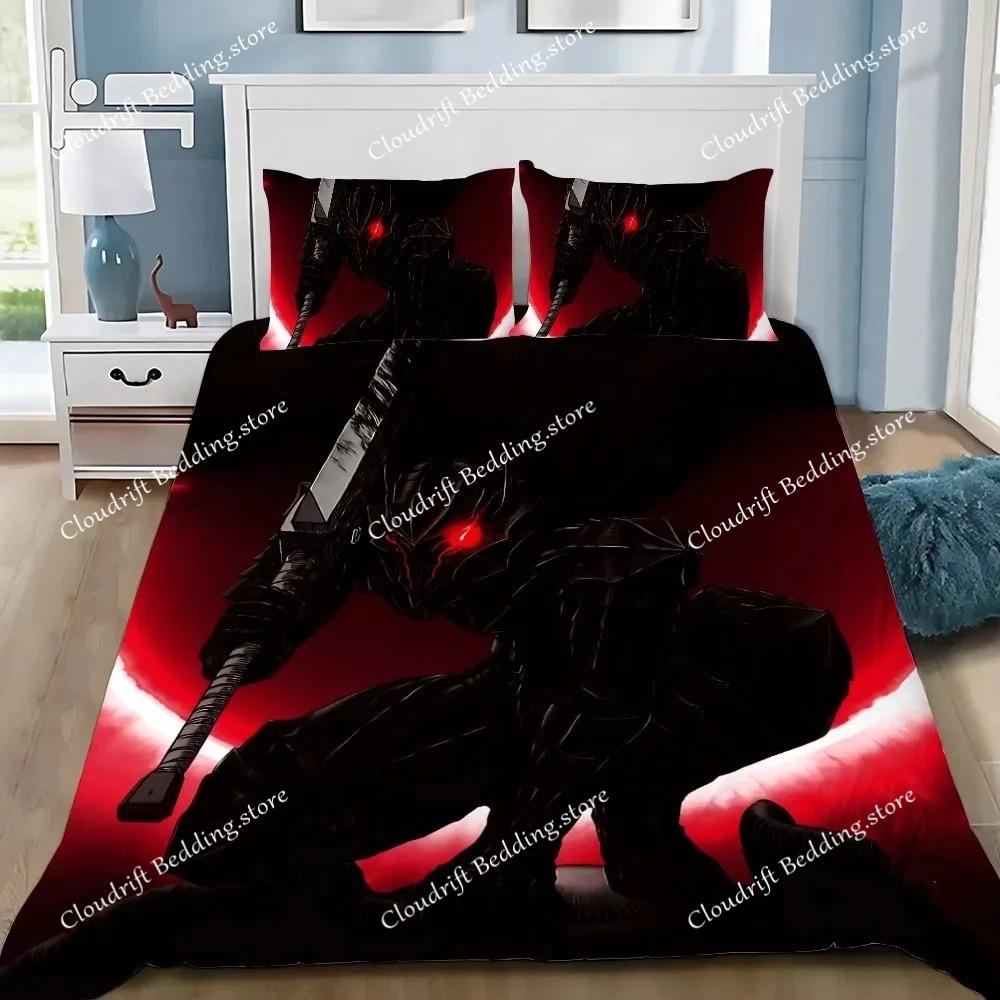 Пододеяльник Berserk 3D Изысканный Аниме Гатс Цифровая Печать Комплект Постельного Белья Одеяло Кровать Молодежь Домашний Декор Дети Мальчики Подарок