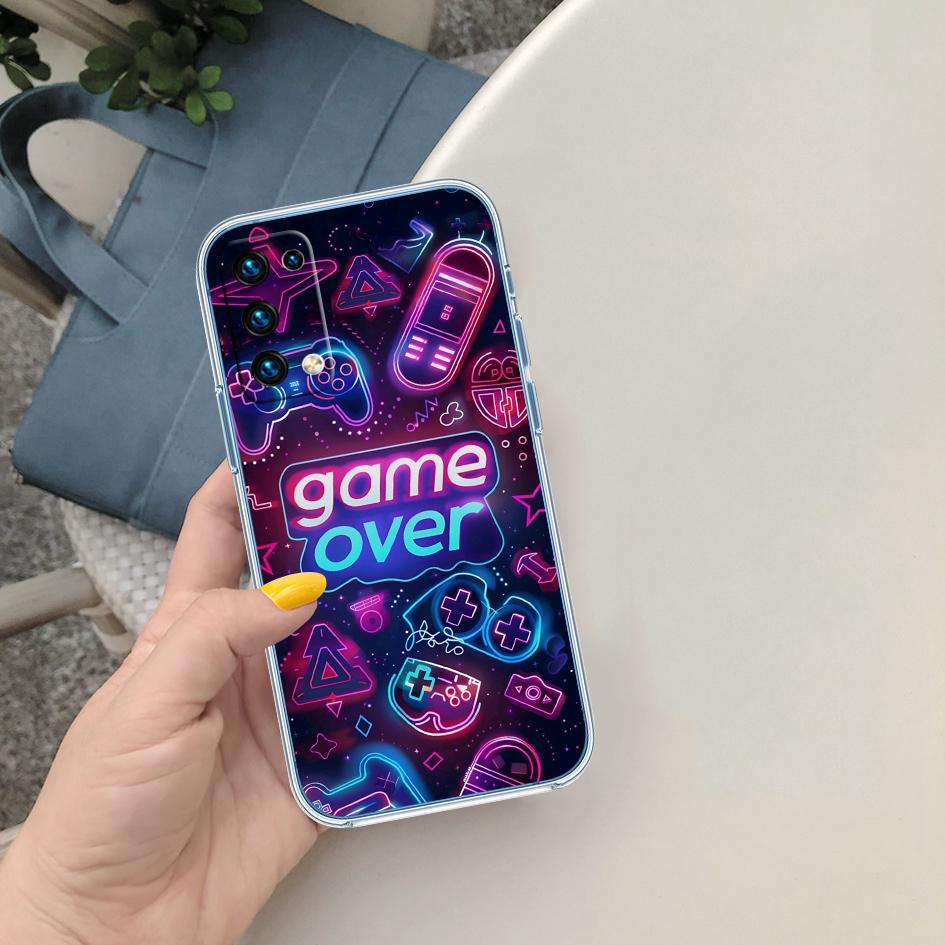 PP37 Game Over Soft Shell Transparent Phone Case for Motorola Moto Edge 20 30 40 50 S30 Fusion Ultra Pro Neo Lite + G200 G23