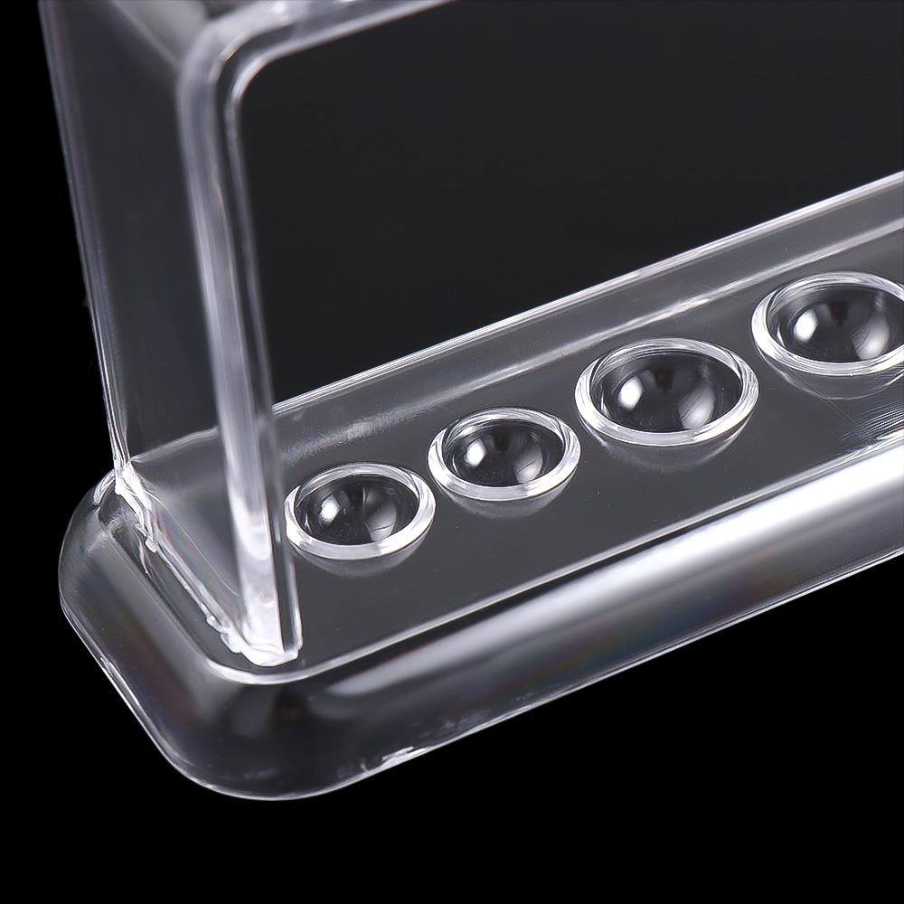 Plastic Transparent Clear 6 Holes Test Tube Stand Burette Shelf Test Tube Rack Test Tube Holder