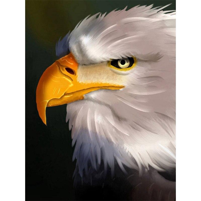 5D DIY Алмазная картина Белоголовый орлан Алмазная вышивка животных вышивка крестиком полная круглая дрель ремесла ручной домашний декор подарок