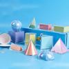 3D Geometric Solids Shapes Blocks Early Educational Toy Pattern for School