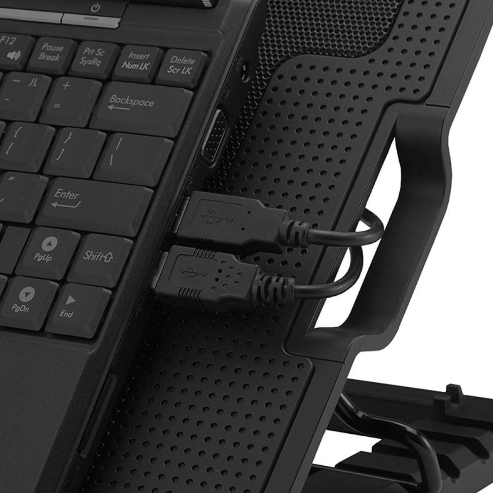 Adjustable Laptop Cooler Base Stand Two USB Port Notebook Radiator Bracket Office/Home Use