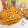 Office Supplies Large Capacity Hamburger Shaped Pen Bag Stationery Bag Pen Storage Pencil Case