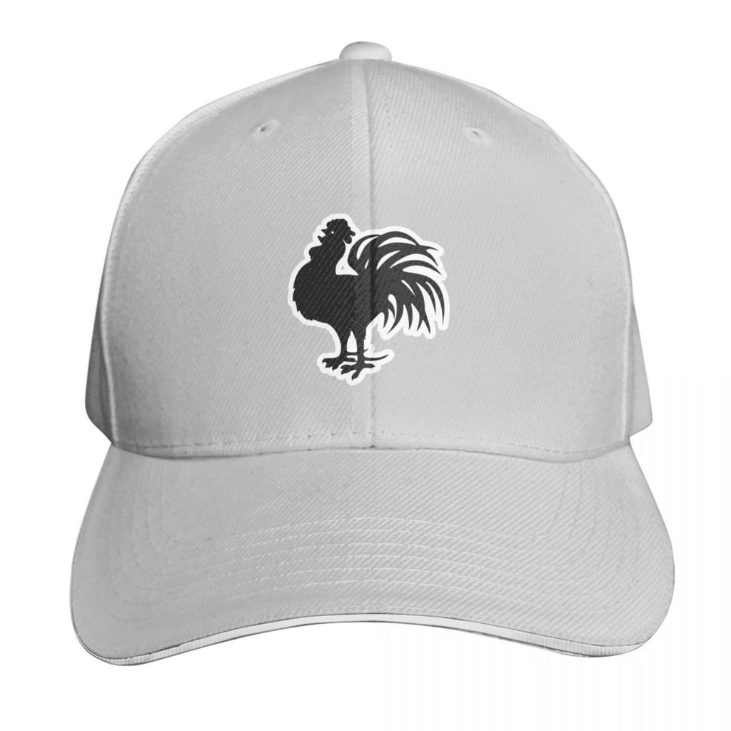 Black White Rooster Cockerel Baseball Cap hats on offer Snapback Cap Horse Hat hiking hat Womens Beach Outlet Unisexs