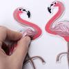Red Flamingo Applique Embroidery Patch for Clothing Clothes Sew-On Iron-Sew On Sticker Clothes