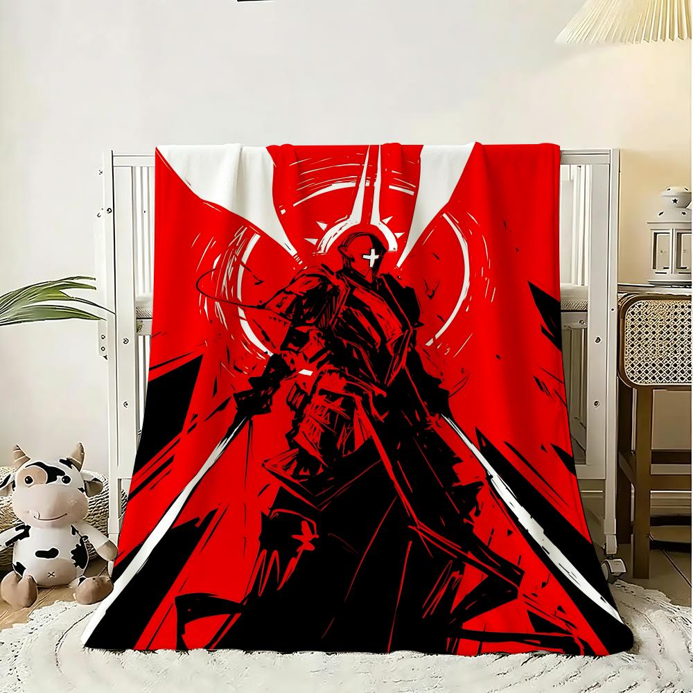 STEAM GAME ULTRAKILL Throw 240g Flannel Blanket Lightweight Soft Skin-friendly Summer Thin Throw Blanket