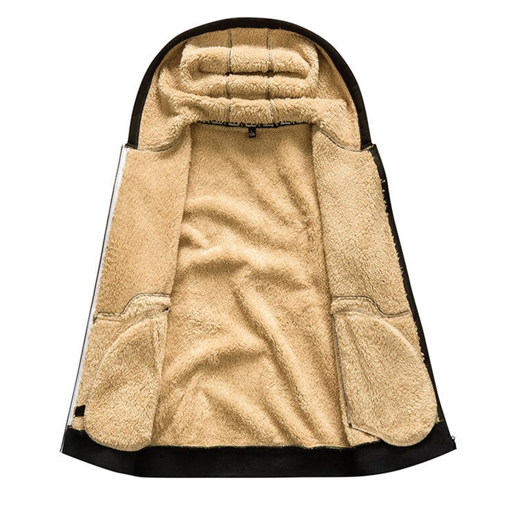 Мужская однотонная толстовка на молнии, зимний пуловер с капюшоном, большой размер, повседневная толстовка с длинным рукавом