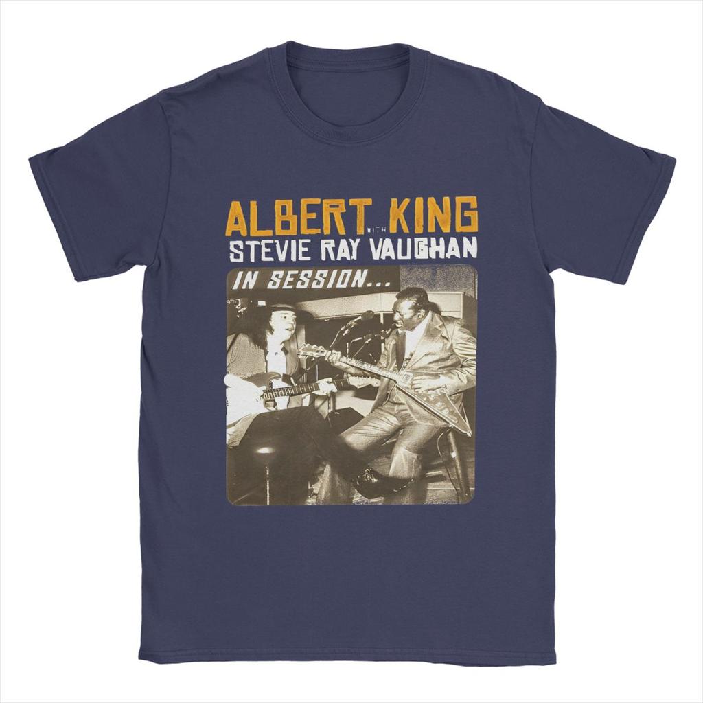 Albert King Stevie Ray Vaughan Apparel T-Shirt for Men Women Funny Cotton Graphic Print Clothes