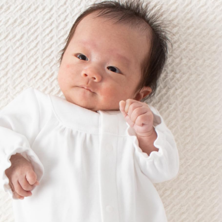 Крем де Коко Малыш Идеально для выписки из больницы и Храма Размеры 50 см и для Мальчиков и Весна и Продукт 12550 Платье, Посещений, 60 см, 100% Хлопок,