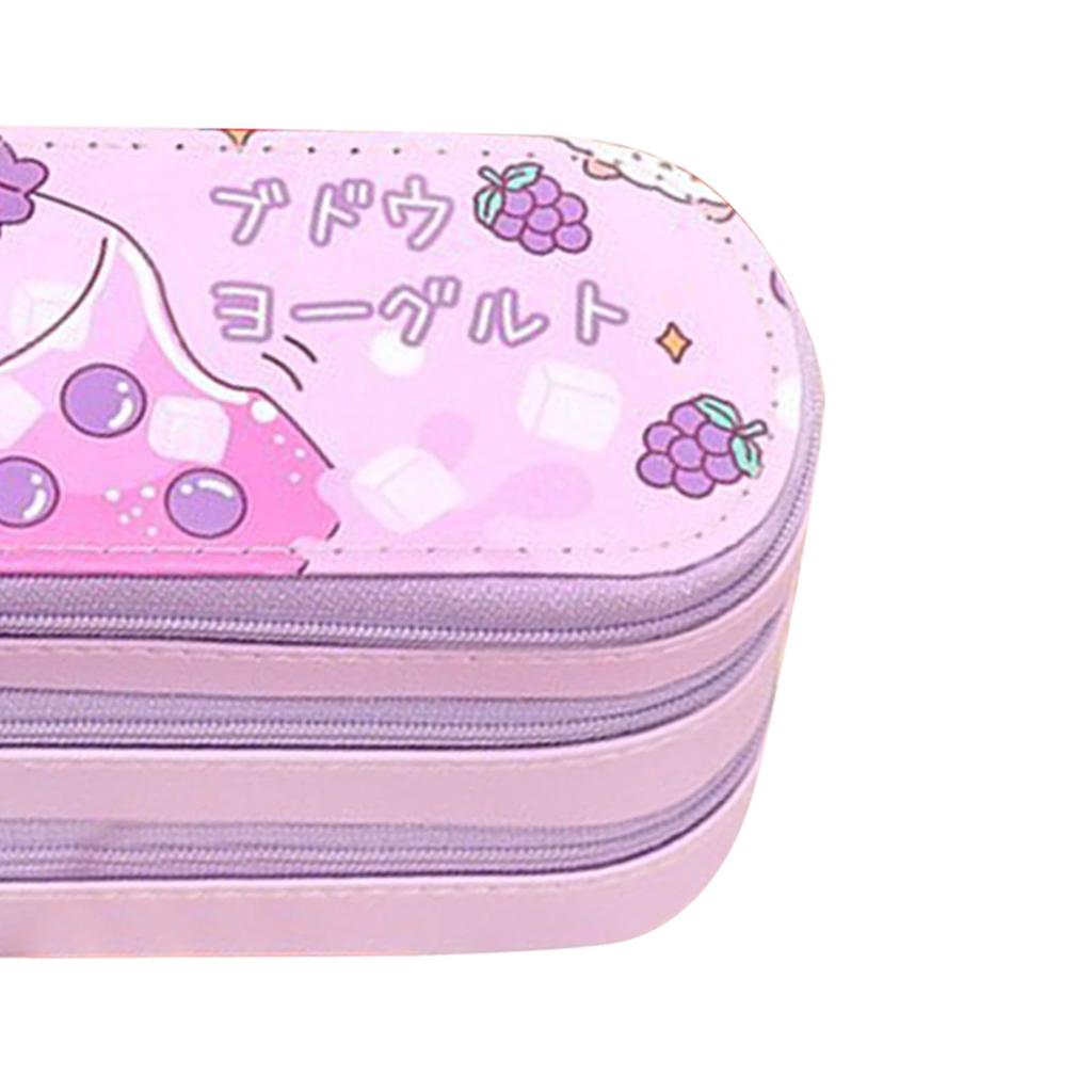 Большой пенал многоцелевой милый стильный 3-слойный пенал большой емкости с расписанием занятий