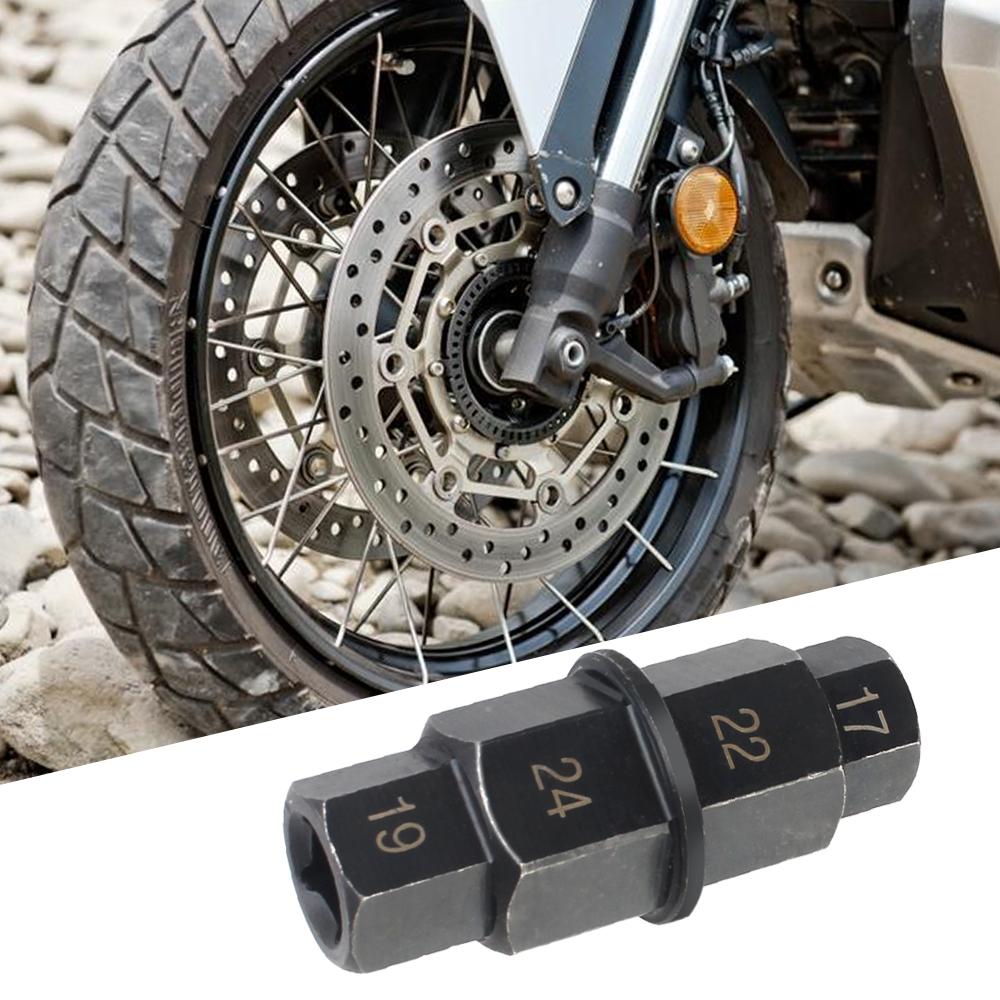 Multifunction Multi Purpose Motorcycles Hex Axle Tool Antirust Versatile Professional 4-In-1 Durable 3/8 Inch 17 19 22 24mm