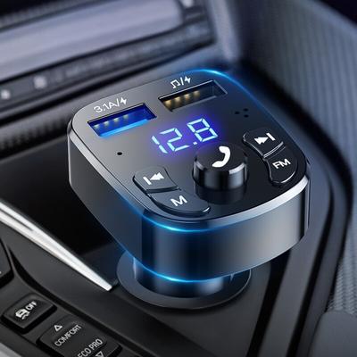 Автомобильный Mp3-плеер с двумя USB-разъемами, быстрое зарядное устройство, FM-приемник Bluetooth, Bluetooth-совместимый 5,0-Fm-передатчик, USB-флеш-накопитель, автомобильный комплект