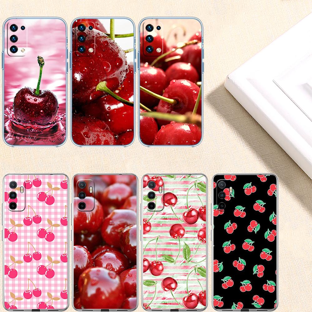 UP21 Cherry summer fruit Transparent Phone Case for Samsung Galaxy A04 A04S A14 A23 A34 A54 M23 M33 M52 M53