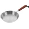 Oven Safe 304 Stainless Steel Frying Pan Wooden Handle Cooking Pan PFAS Safe Omelette Pan Kitchen