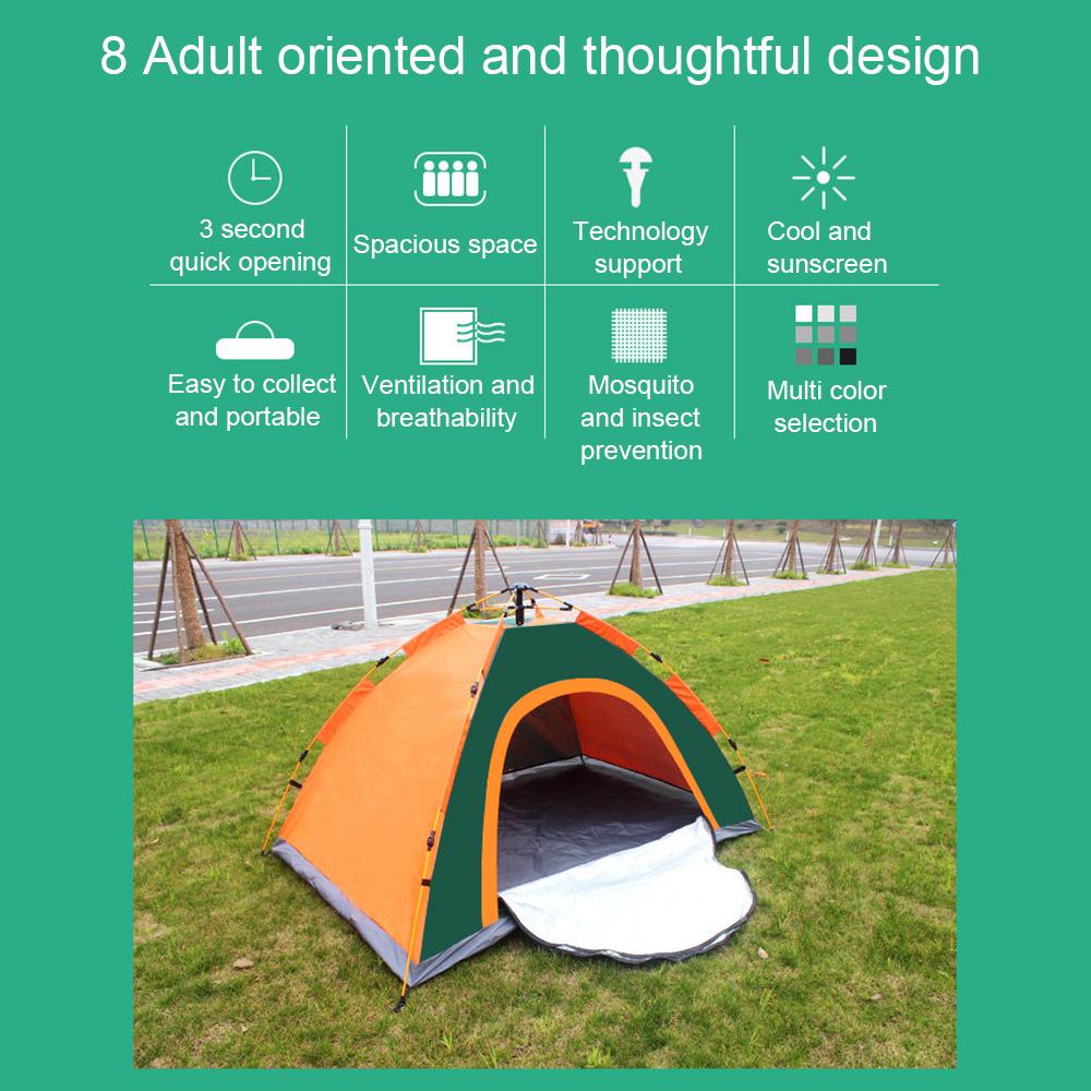 1 шт., автоматическая палатка, уличная семейная палатка для кемпинга, легкая открытая палатка, сверхлегкая мгновенная тень для 2-3 человек, туристическая походная палатка