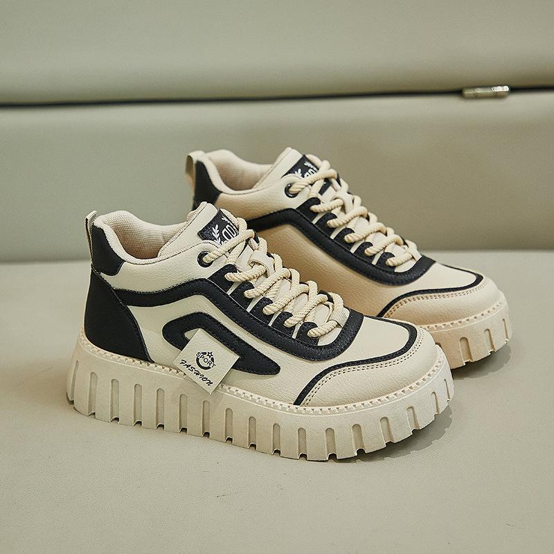 Зимние ботинки женские плюшевые студенческие хлопковые туфли модная повседневная спортивная обувь