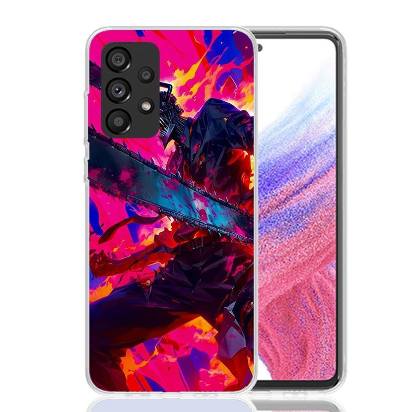 Чехол для телефона C-Chainsaw Man Denji для Samsung Galaxy A52 A32 A22 A12 A02S A50S A30S A51 A31 AA71 Note 20 Ultra 10 S10 Plus Galaxy
