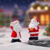4 шт. смоляные крошечные фигурки Санта-Клауса, рождественские миниатюрные статуэтки для... для новогоднего праздника, домашнего сада, заднего двора, декора для крыльца