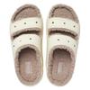 Crocs EVA Classic Warm Fleece Slippers Unisex Bone White