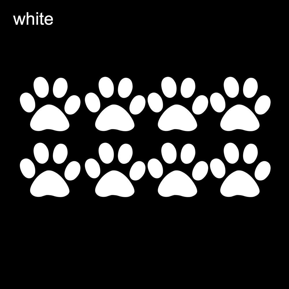 Automobile Decoration Creative Fashion Footprint Prints Car Sticker  Cute Cat Paw
