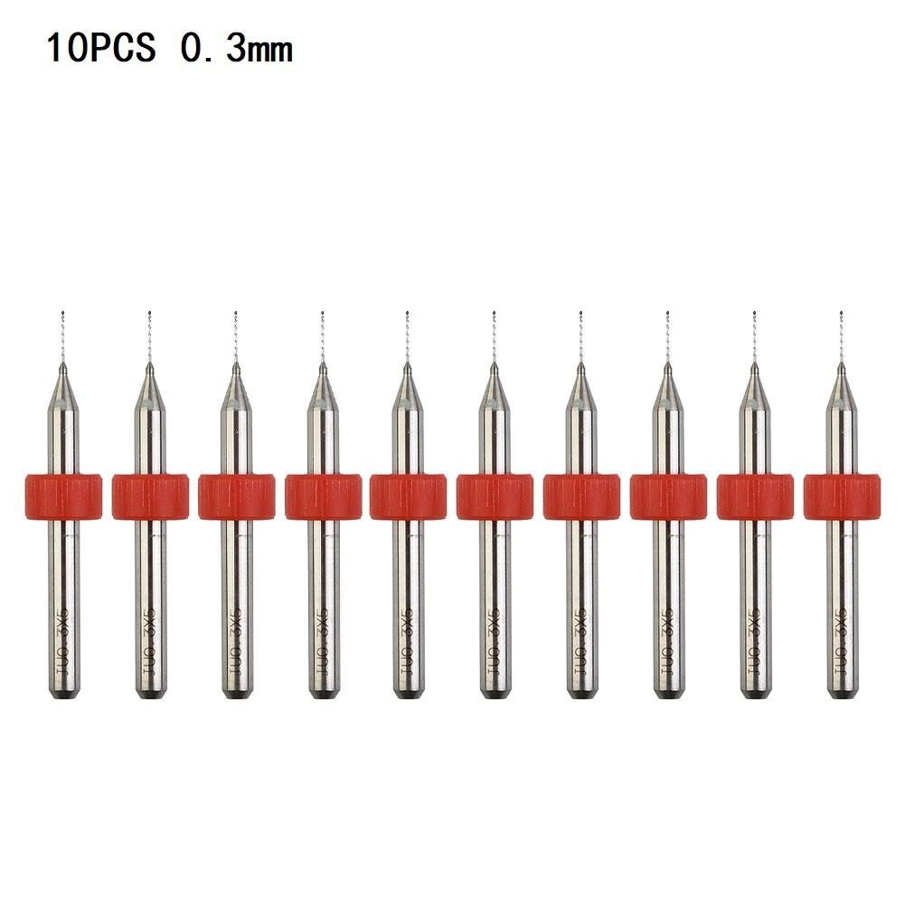 PCB Drill Bits Supplies Trimming Wood Workshop 10pcs Acrylic Aluminium Carbide