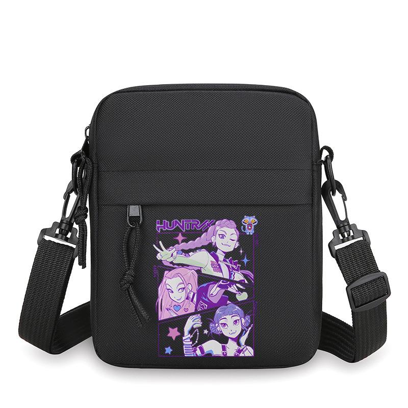 Animation Cartoon Peripheral Simple Multi-Function Portable Mini Square Bag Men'S Casual Shoulder Messenger Bag