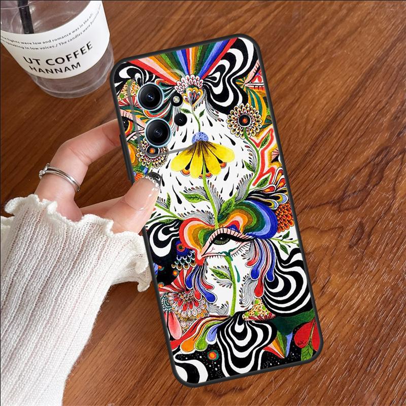 Красочный психоделический чехол для Xiaomi Redmi 14C 13C 12C 10C Redmi Note 14 13 11 9 10 12 Pro 9S 10S 11S 12S