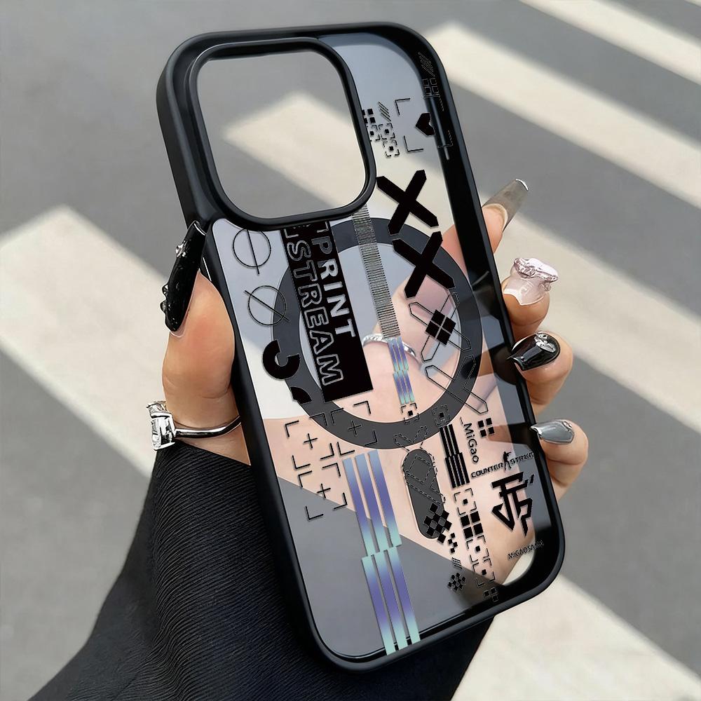 Магнитный чехол для телефона для iPhone 11 12 17 14 15 Pro Max 15 14 16 Pro13 14 15 16 Противоударный чехол Магнитное кольцо Mag-Safe Задняя крышка