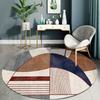 Nordic Style Light Luxury Round Carpet Living Room Decoration Rugs Bedroom Bedside Carpets Home Decor Anti-Slip Chair Floor Mat