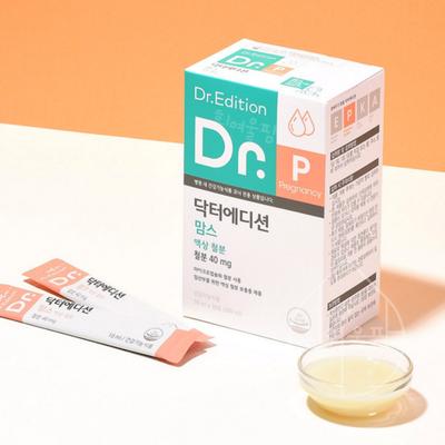 Huinnyeoul Farm Doctor's Edition Mom's Liquid Iron 30 пакетиков железо для беременных и кормящих женщин, без запоров, вкусная клубника