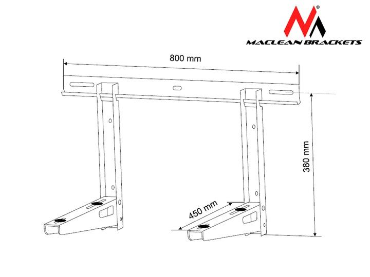 Uchwyt Wspornik Do Klimatyzatora 450Mm Do 100Kg
