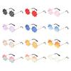Cool Snowflake Rimless Sunglasses Vintage Girls Colorful Rimless Lens Sunglasses Teens Party Sunglasses for Teens