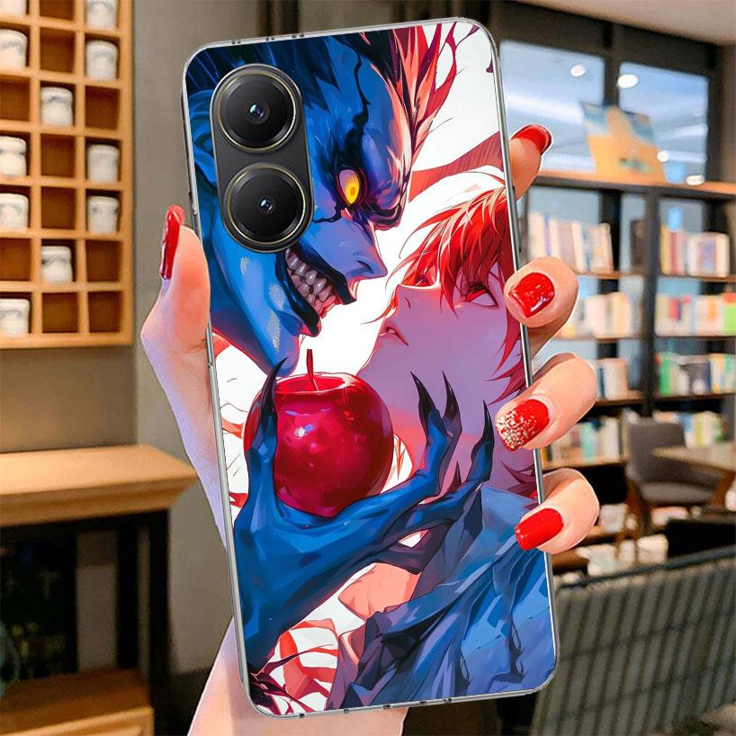 N-Note D-Death Yagami Light Phone Case For Xiaomi Poco F7 Ultra X7 X6 X5 Pro M7 Redmi 15C 15 13C 13 12C 12 10C 10 9A 9C 9T 9 She