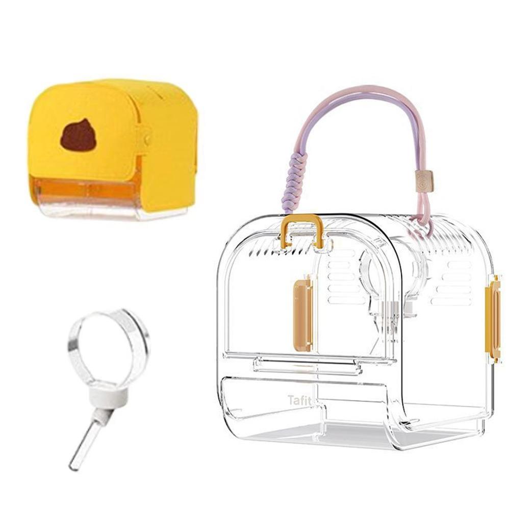 Portable Travel Hamster Carrier Breathable Small Animal Carry Case Outdoor Hamster Box  Ferrets