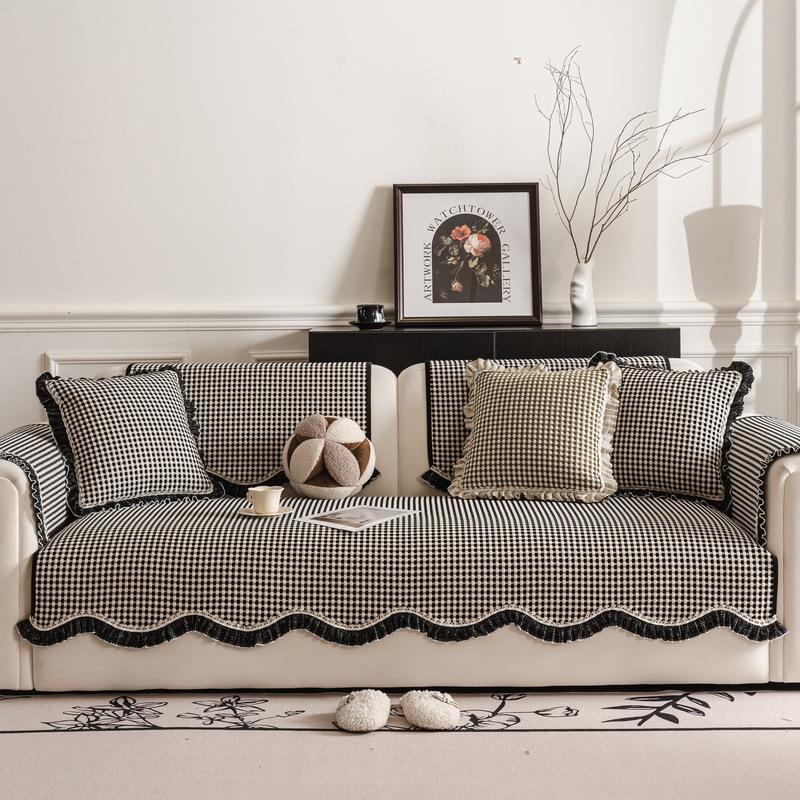 Lace Special-Shaped Sofa Cushion New Four-Season Universal One-Piece Non-Slip Irregular Seat Cushion Cover Cover Cloth Towel