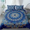 Mandala King Queen Duvet Cover Bohemian Bedding Set For Teens Adults Girls Exotic Ethnic Floral 2/3pcs Polyester Comforter Cover