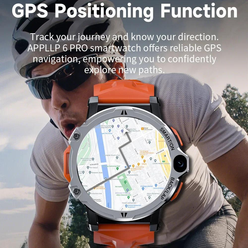 Новые смарт-часы LOKMAT 2025 4G, звонки, GPS, камера 5 Мп, 1,54-дюймовый TFT-экран, фитнес-трекер, 3 ГБ ОЗУ + 64 ГБ ПЗУ, умные часы для Android