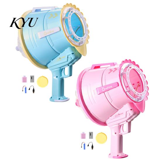 Automatic Foaming Machine for Parties Smoke Bubble Machine, Handheld Air Cannon Blower, Rechargeable Summer Toy Kids Outdoor Party Games Yard