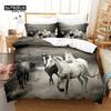 Комплект постельного белья Galloping Horse, комплект из 3 пододеяльников, мягкий, удобный, дышащий, для декора спальни и гостевой комнаты